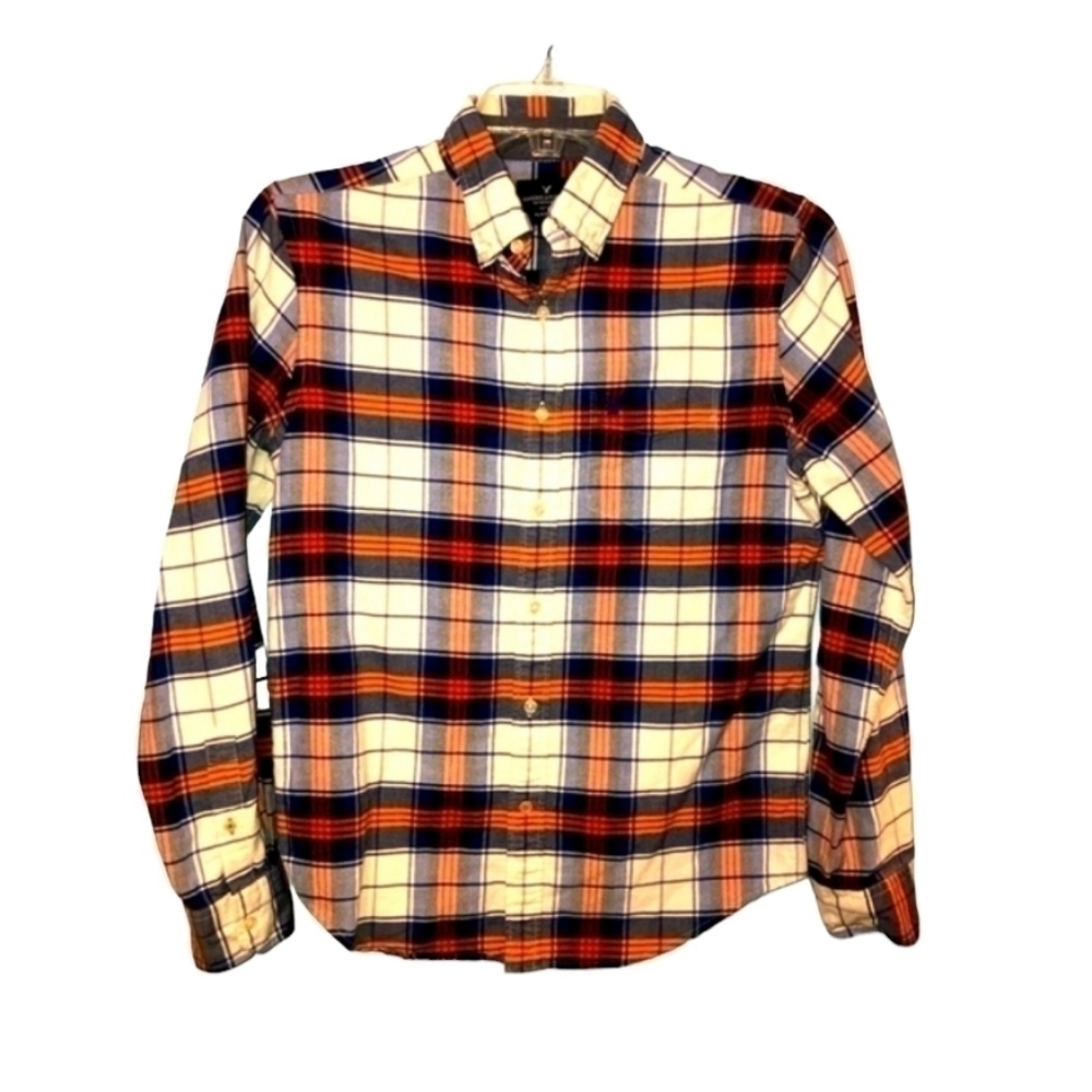 American Eagle size small long sleeve button down shirt